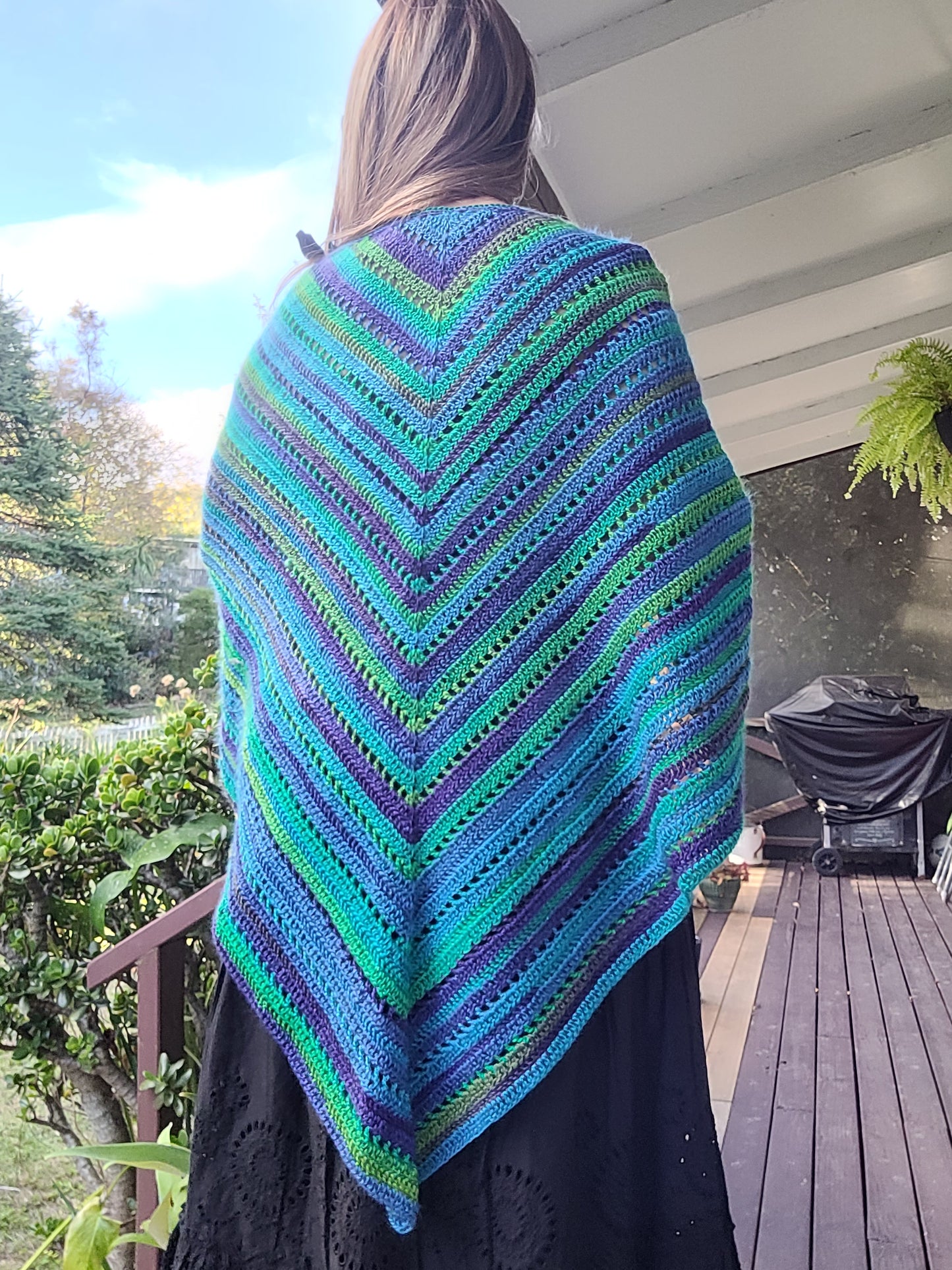 Lovely crochet Hand made knit Poncho