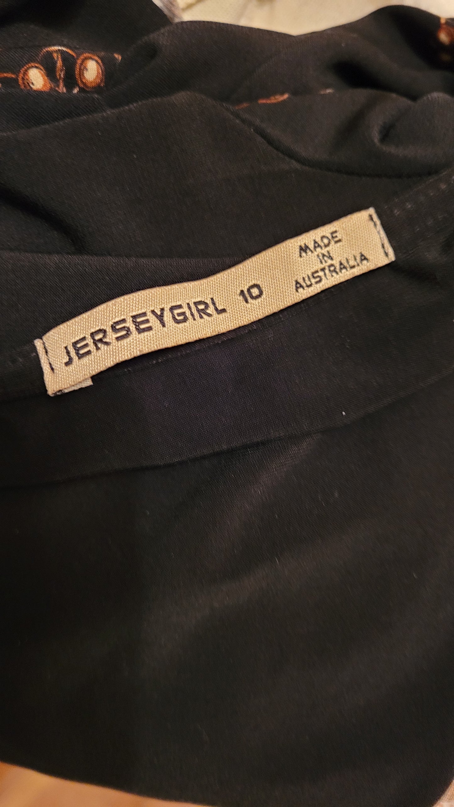 Vintage Dress made in NZ. Brown thrift dress