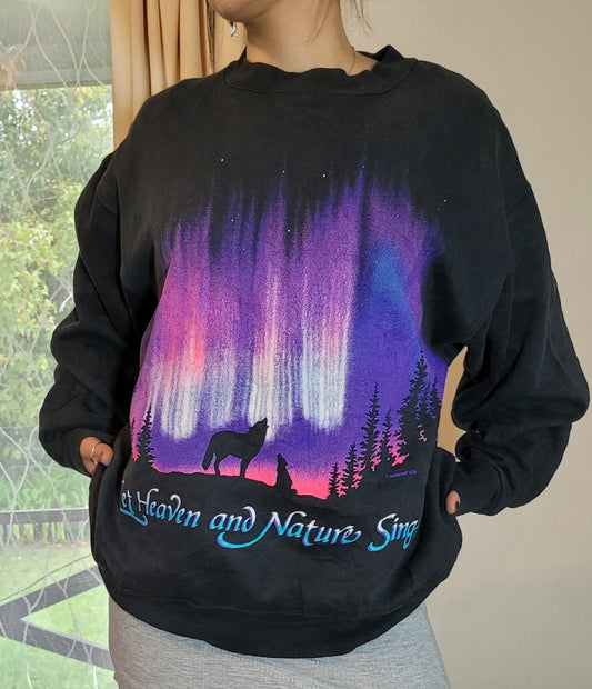 preloved Vintage Joy: 1993 Crewneck - A Rare find black color