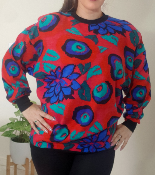Vintage colorful Sweater Top
