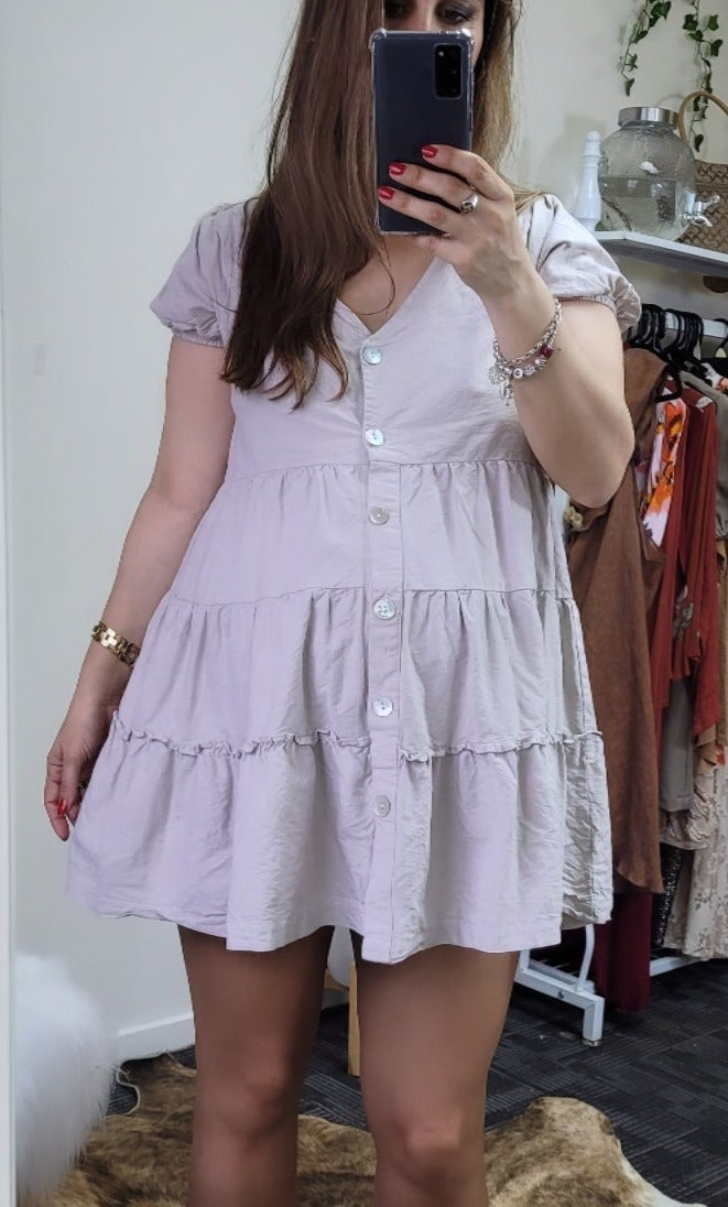 Beige preloved Dress. Cutest Cotton: on Dress
