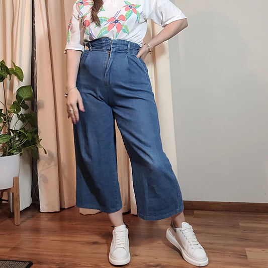 High Waisted Pants Denim/ Jeans Retro Pants