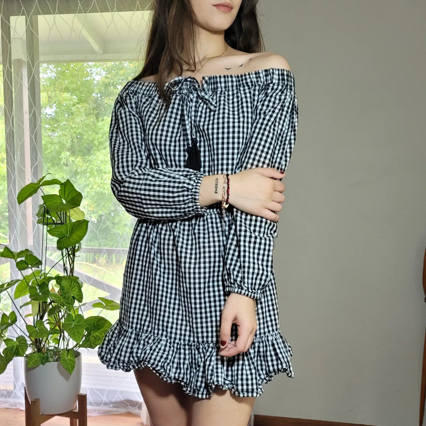 Plaid mini Dress