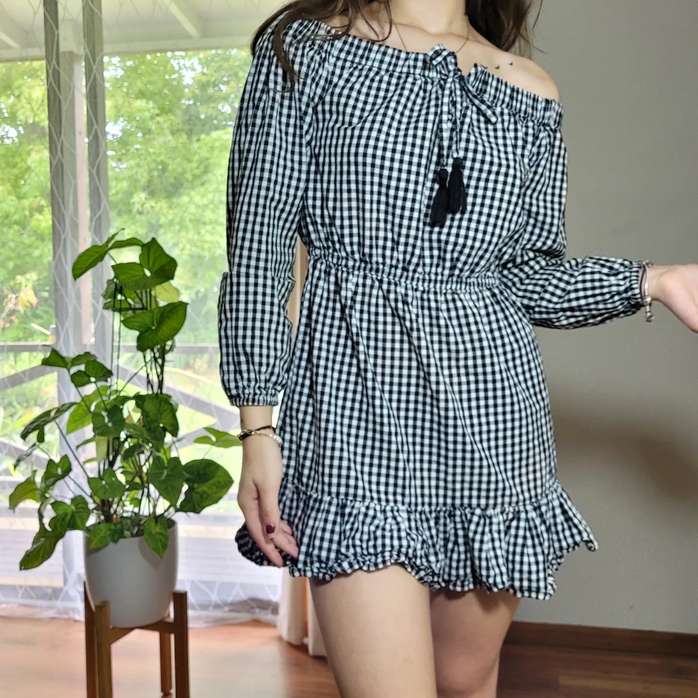 Plaid mini Dress