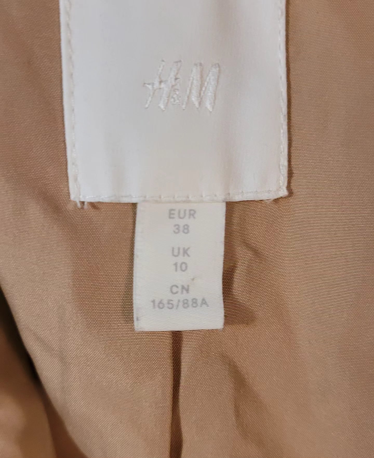 H&M Corduroy Blazer Tan Jacket