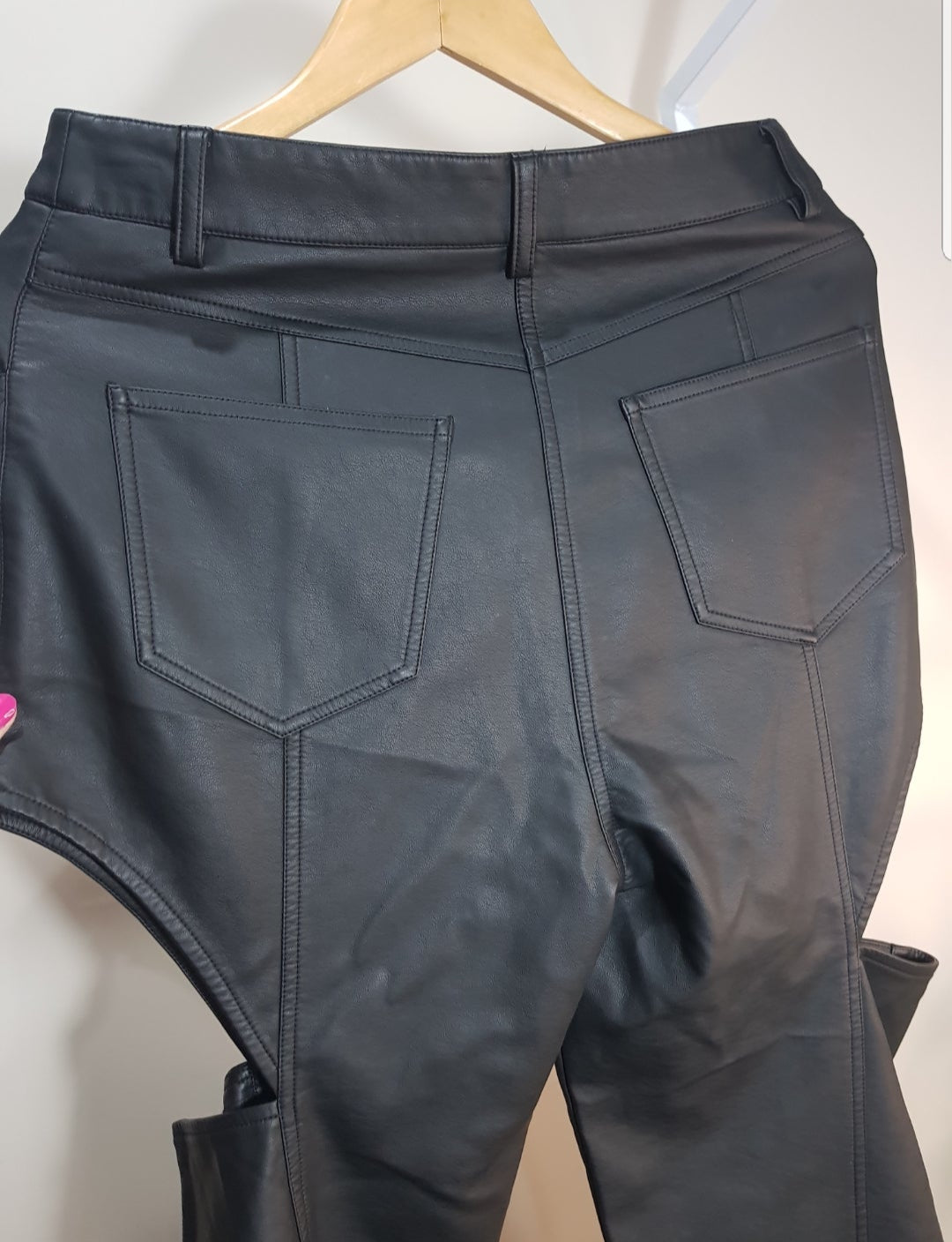 Glassons Pants - Second Hand trousers Leather look - Cut out pants