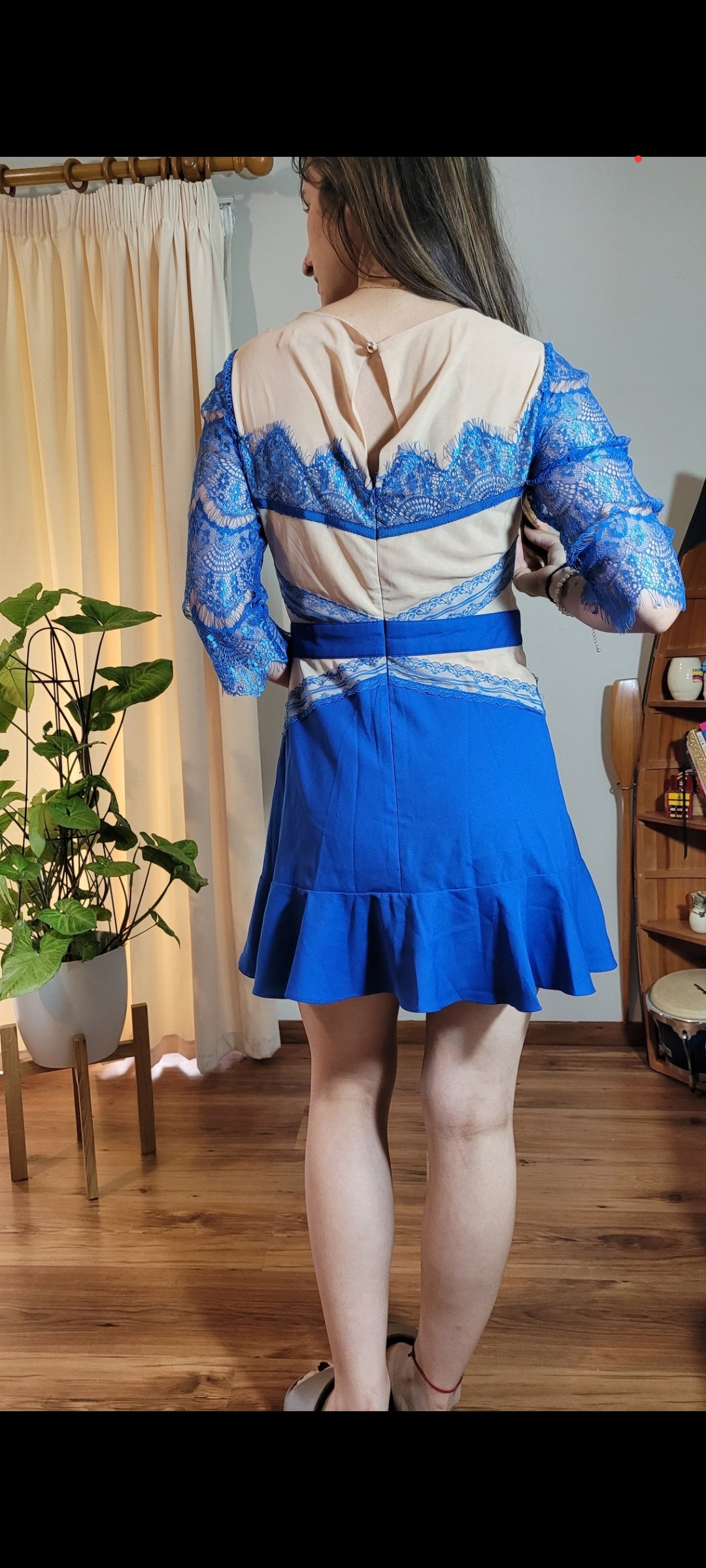 Blue & Nude Dress