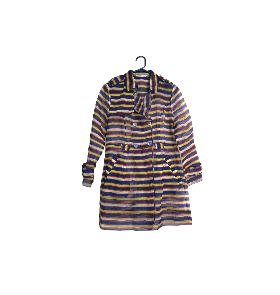 Multicolored See-through Jacket Light Preloved Jacket