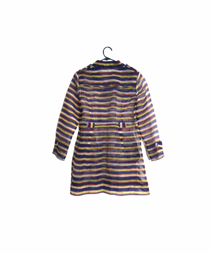 Multicolored See-through Jacket Light Preloved Jacket