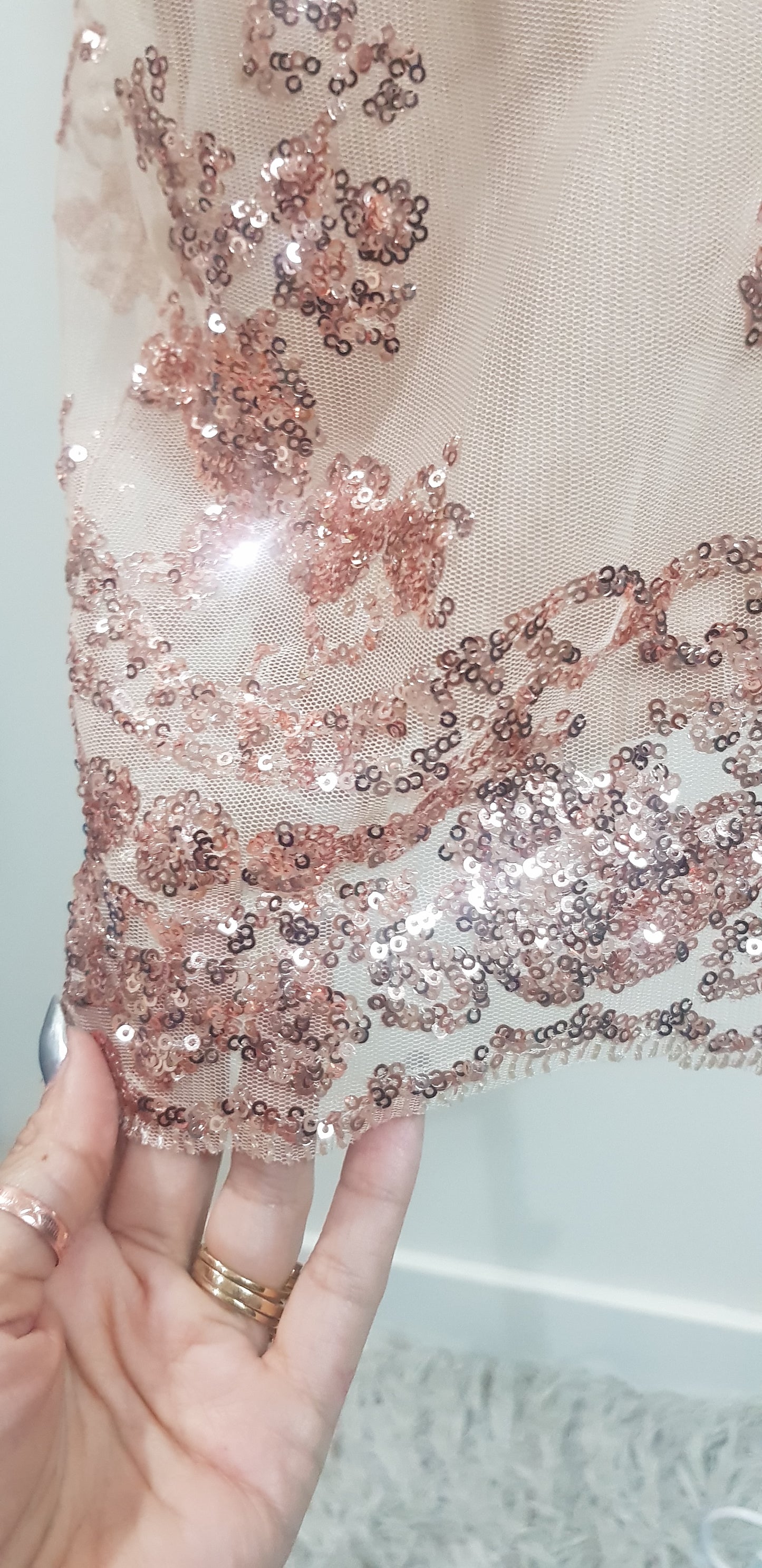 Nude and Gold Sequin Dress - Second Hand Gem! Used dress