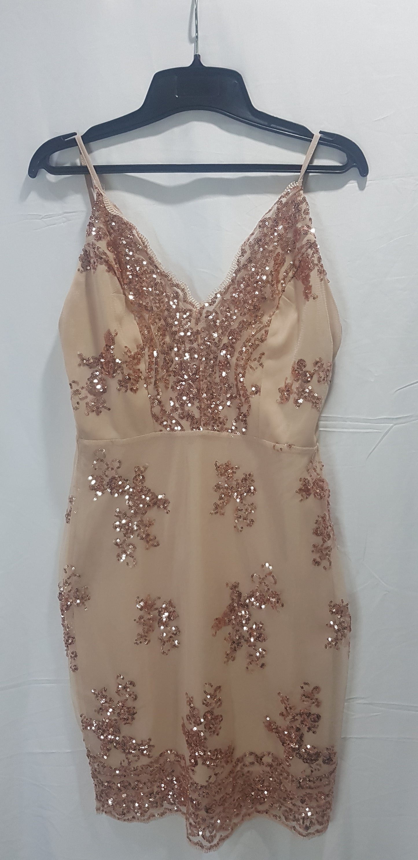 Nude and Gold Sequin Dress - Second Hand Gem! Used dress