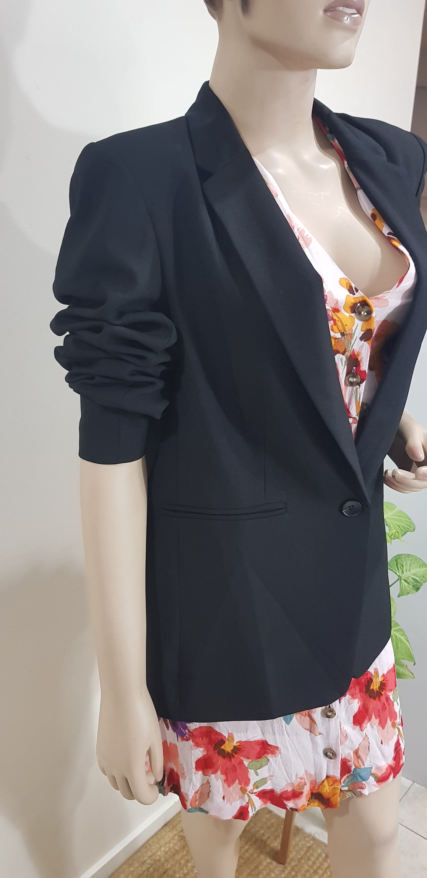 Black X-plain brand Blazer