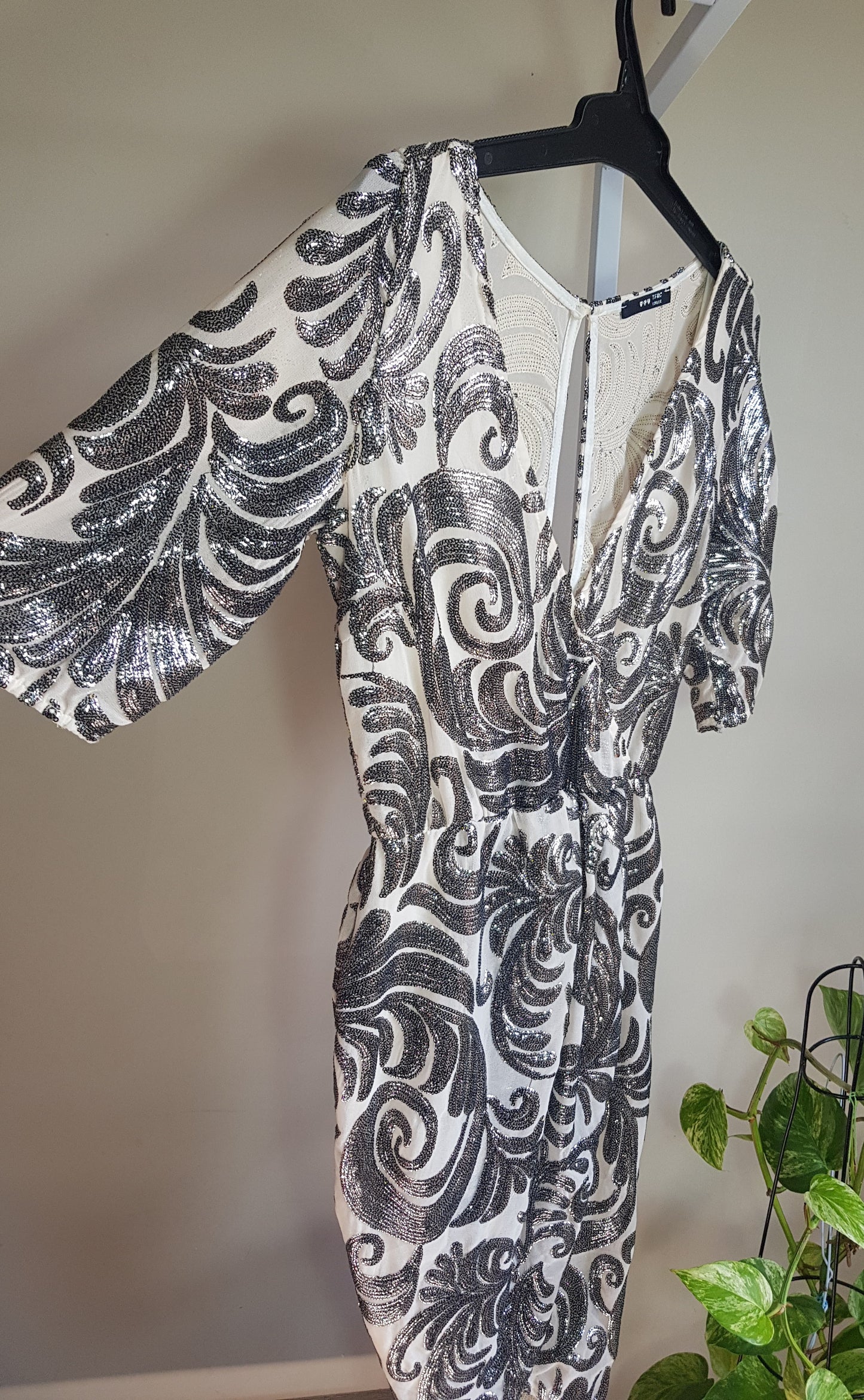 Lovely Silver Sequin Dress - Used evening dress