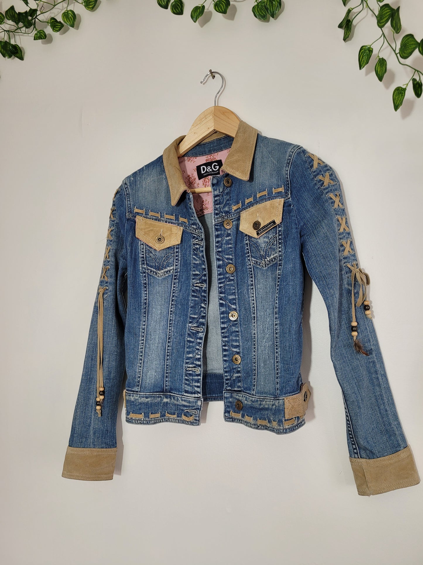 Vintage Y2K D&G Denim Jacket - Size XS - Excellent Preloved Condition