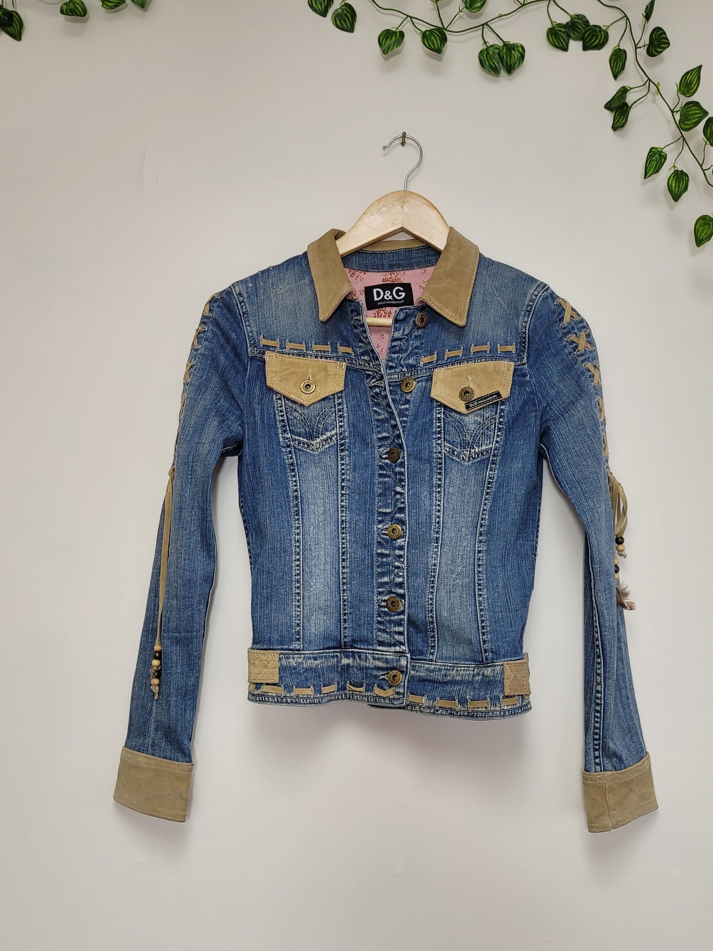 Vintage Y2K D&G Denim Jacket - Size XS - Excellent Preloved Condition