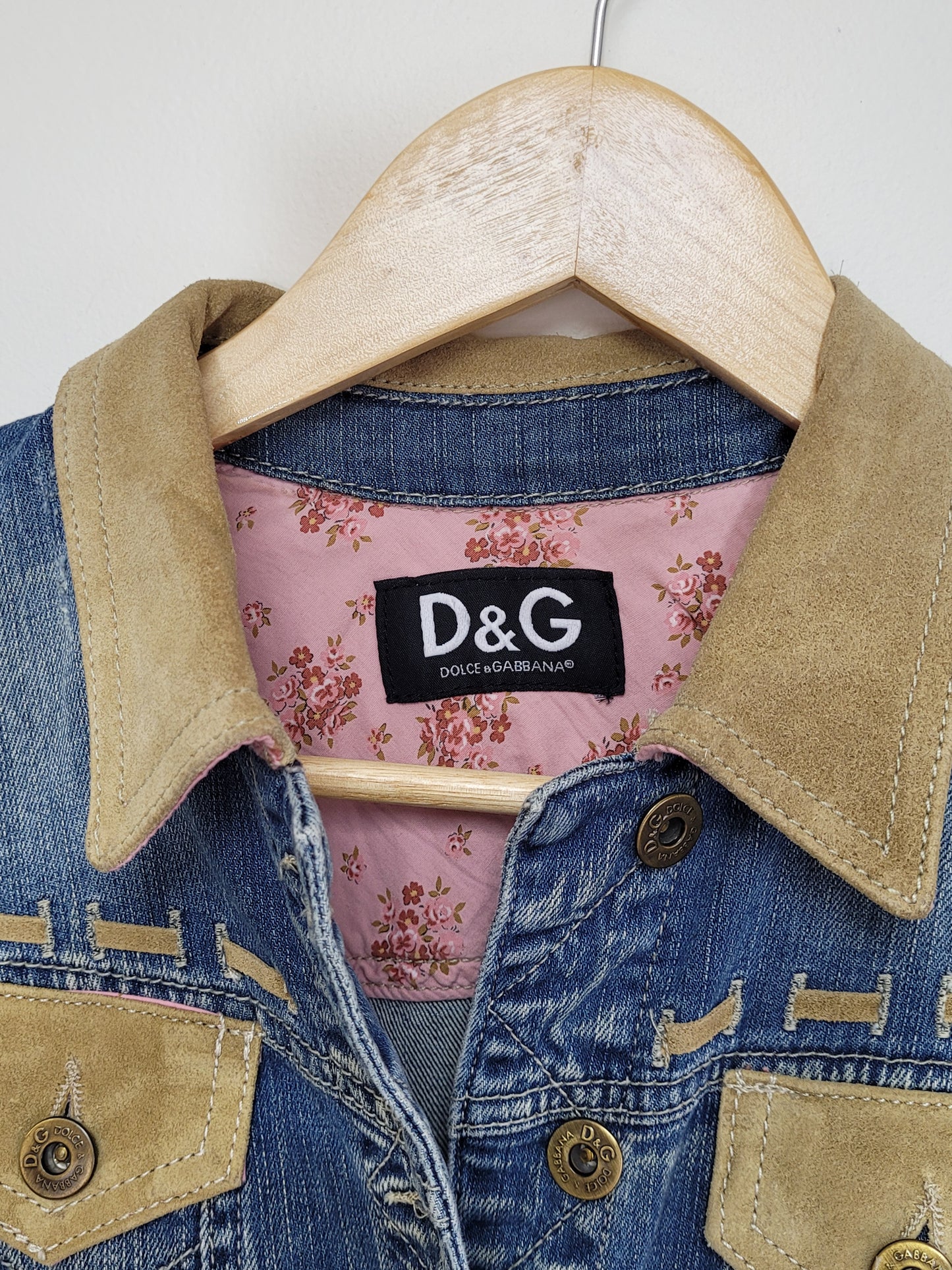 Vintage Y2K D&G Denim Jacket - Size XS - Excellent Preloved Condition