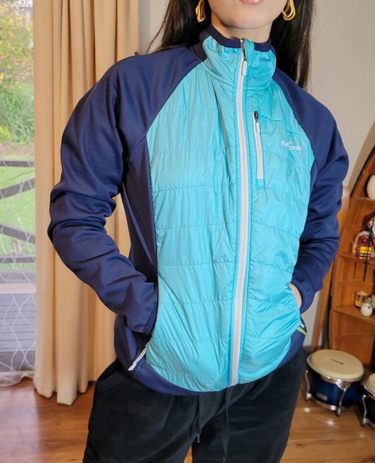 Kathmandu Jacket Blue Lightweight Warm Zip Up