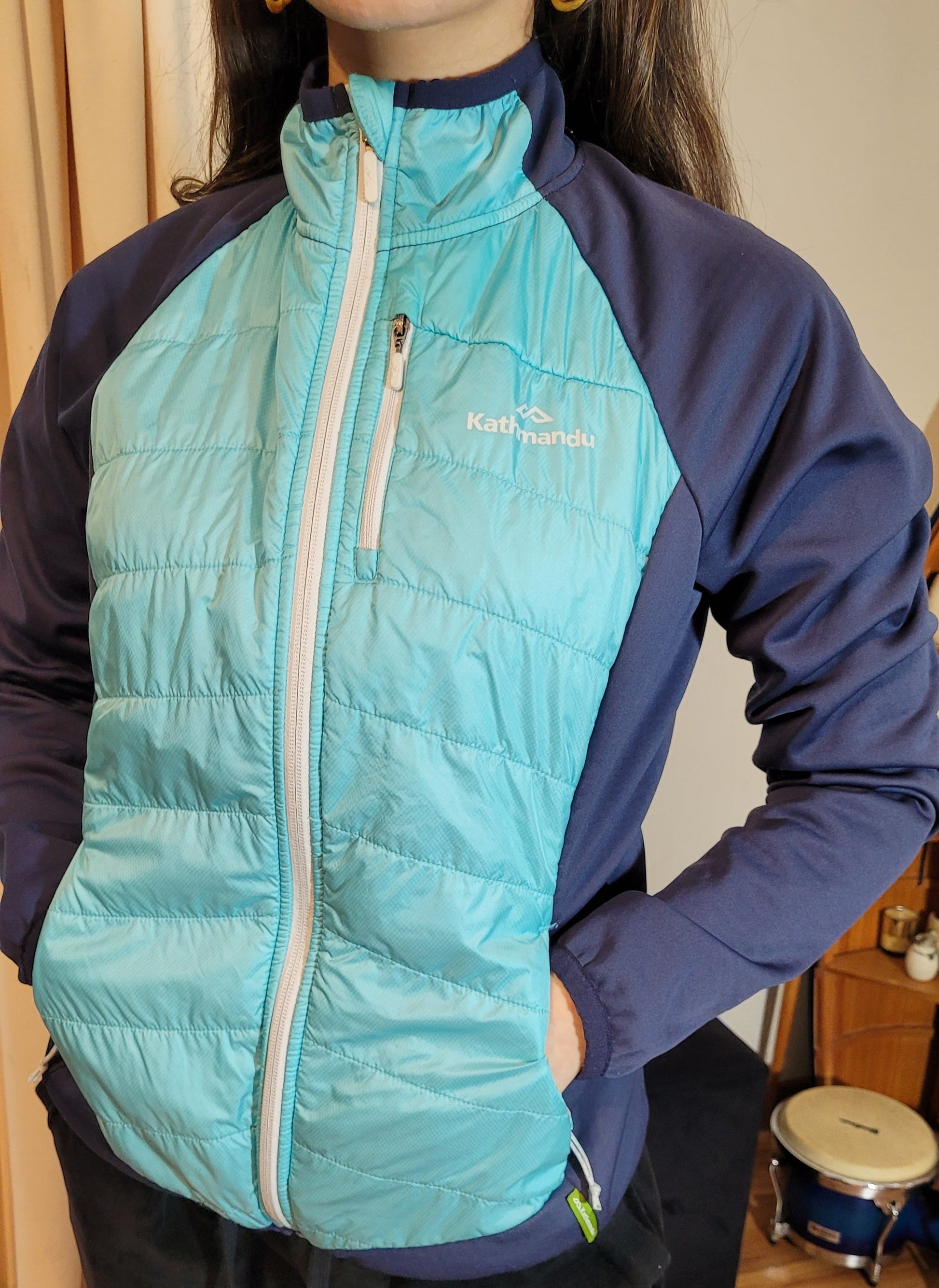 preloved Kathmandu Jacket in blue color for sale