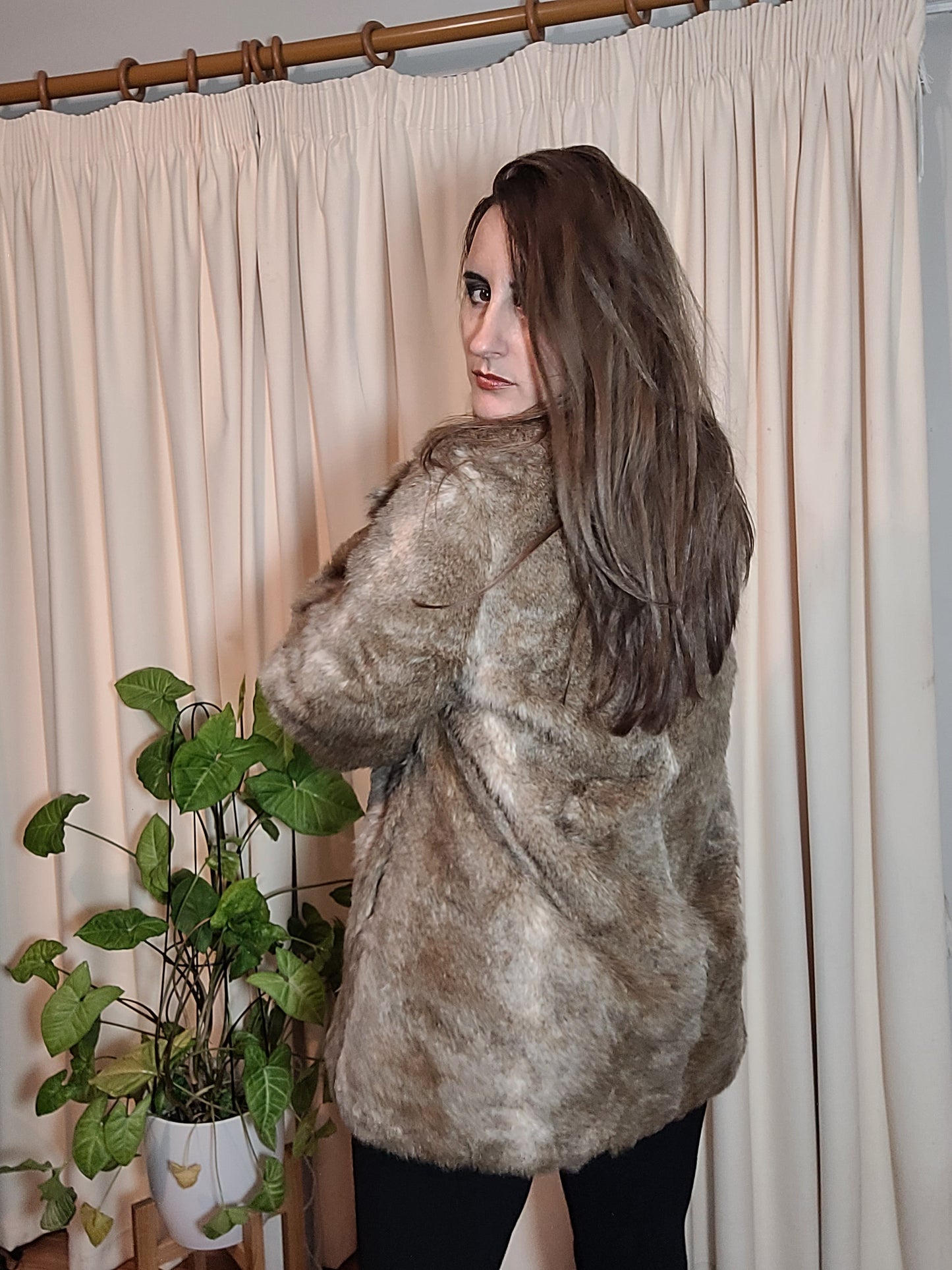 Stunning H&M Fur Jacket - Preloved Coat