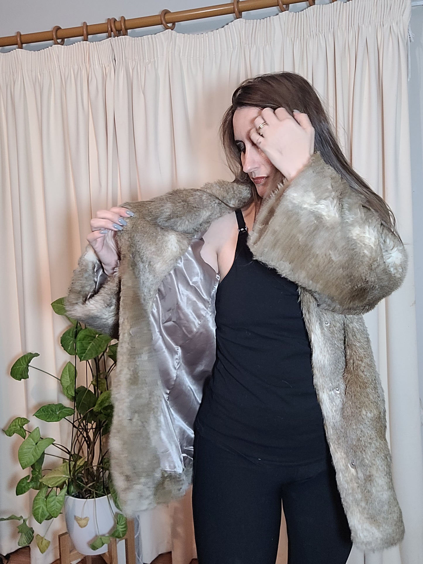 Stunning H&M Fur Jacket - Preloved Coat