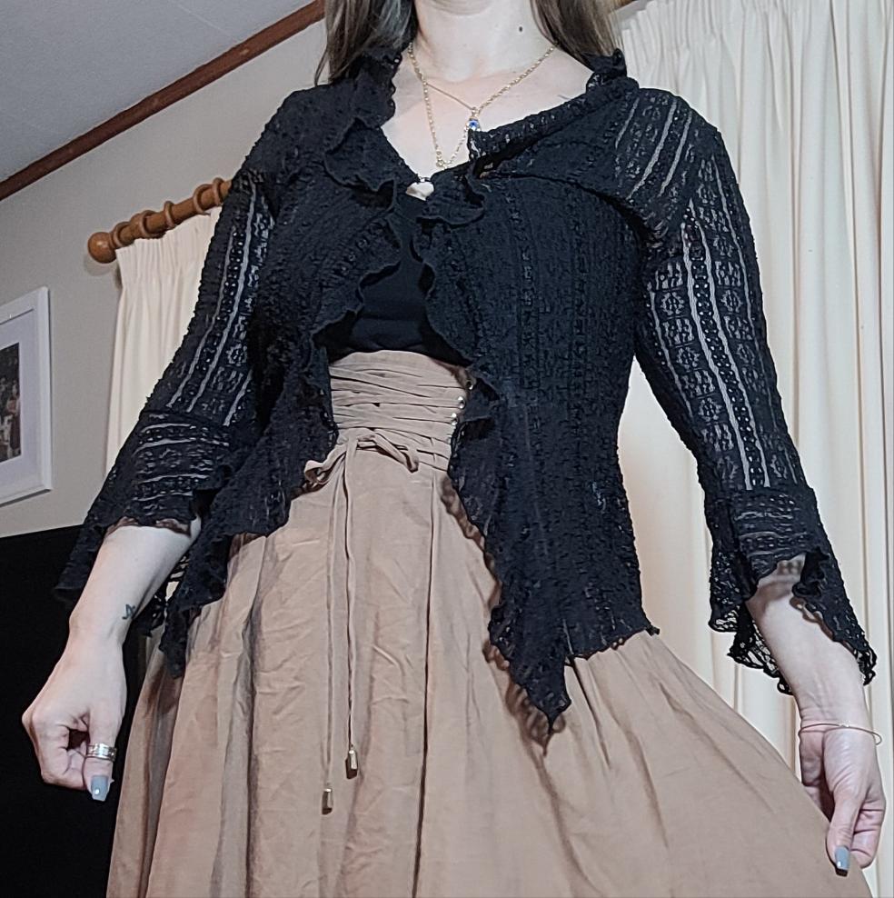 Lovely Lace Sunscreen Top- Cardi - Used lace Cardigan