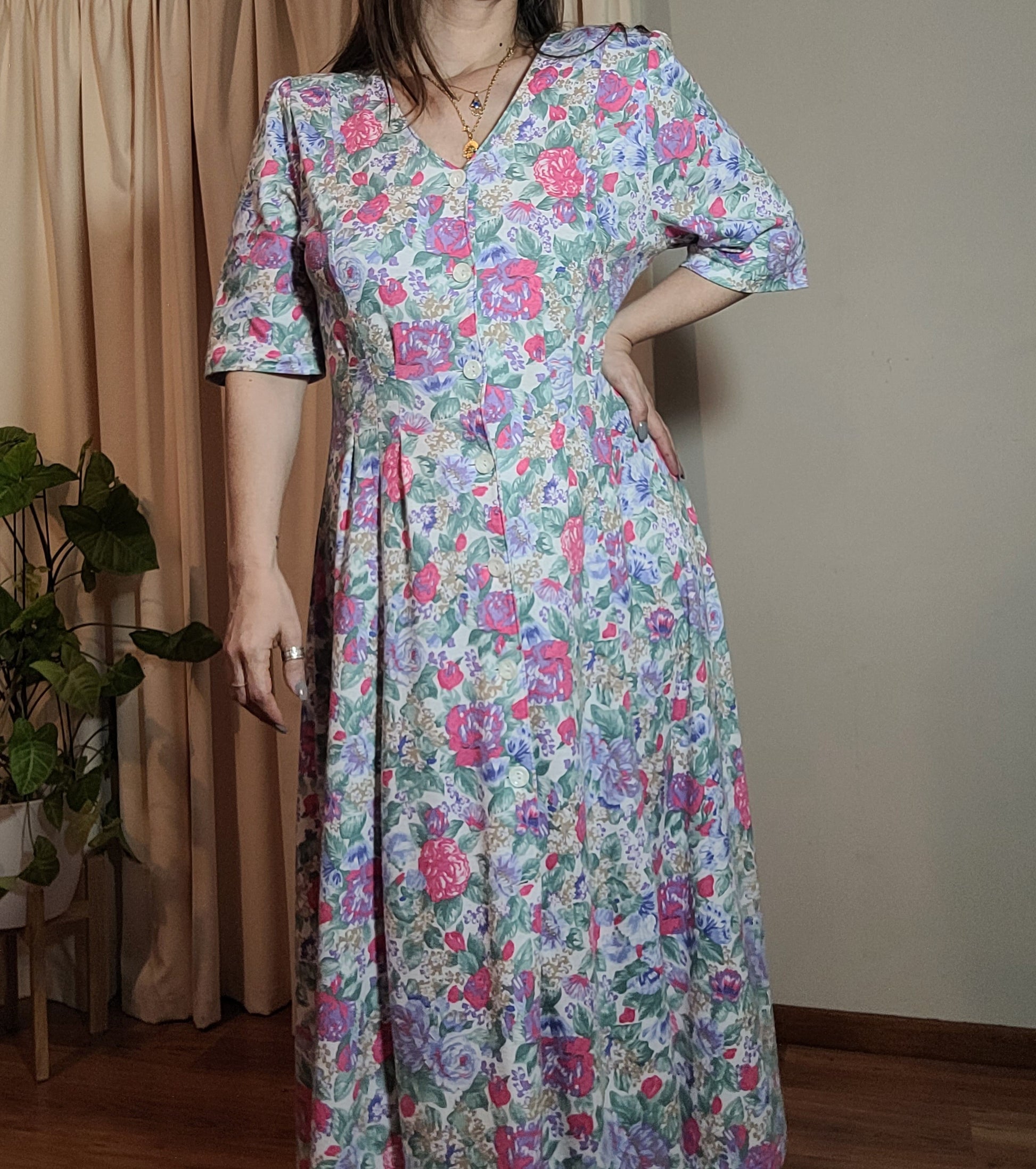 used floral preloved vintage dress