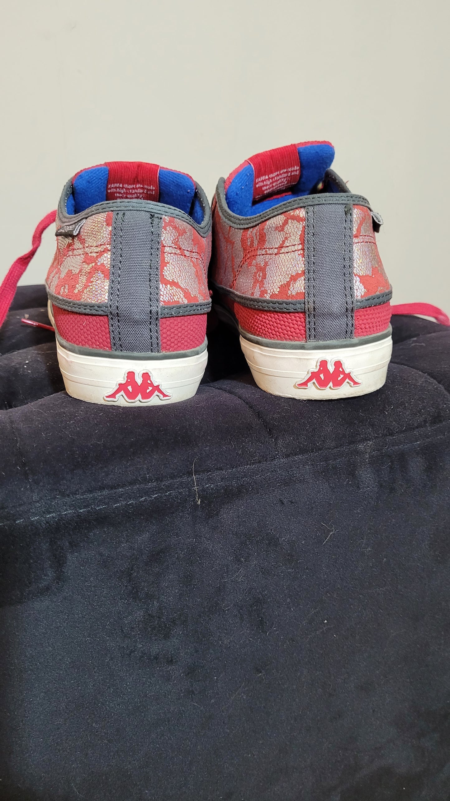 Red & silver Kappa sneakers