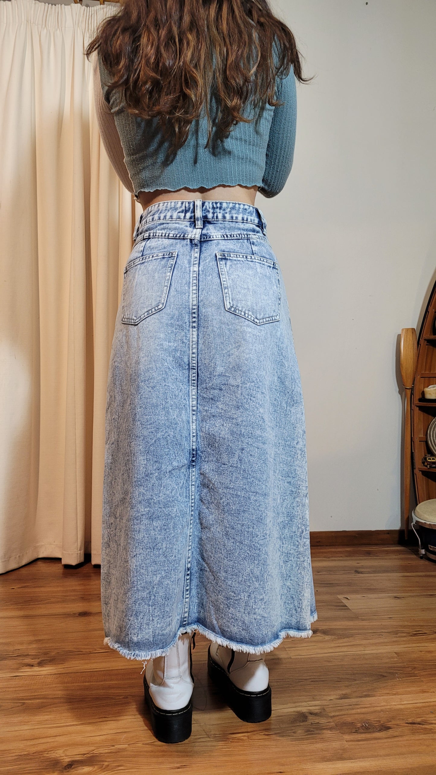 Denim Midi Skirt size 8