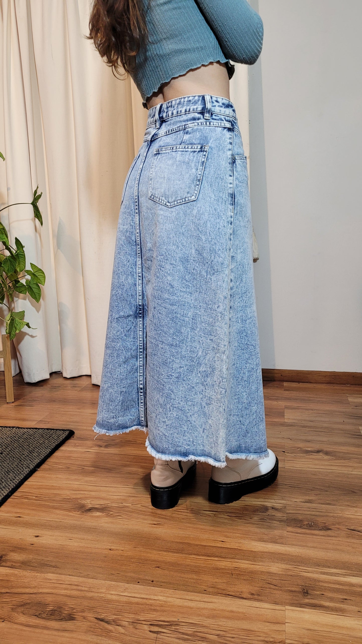 Denim Midi Skirt size 8