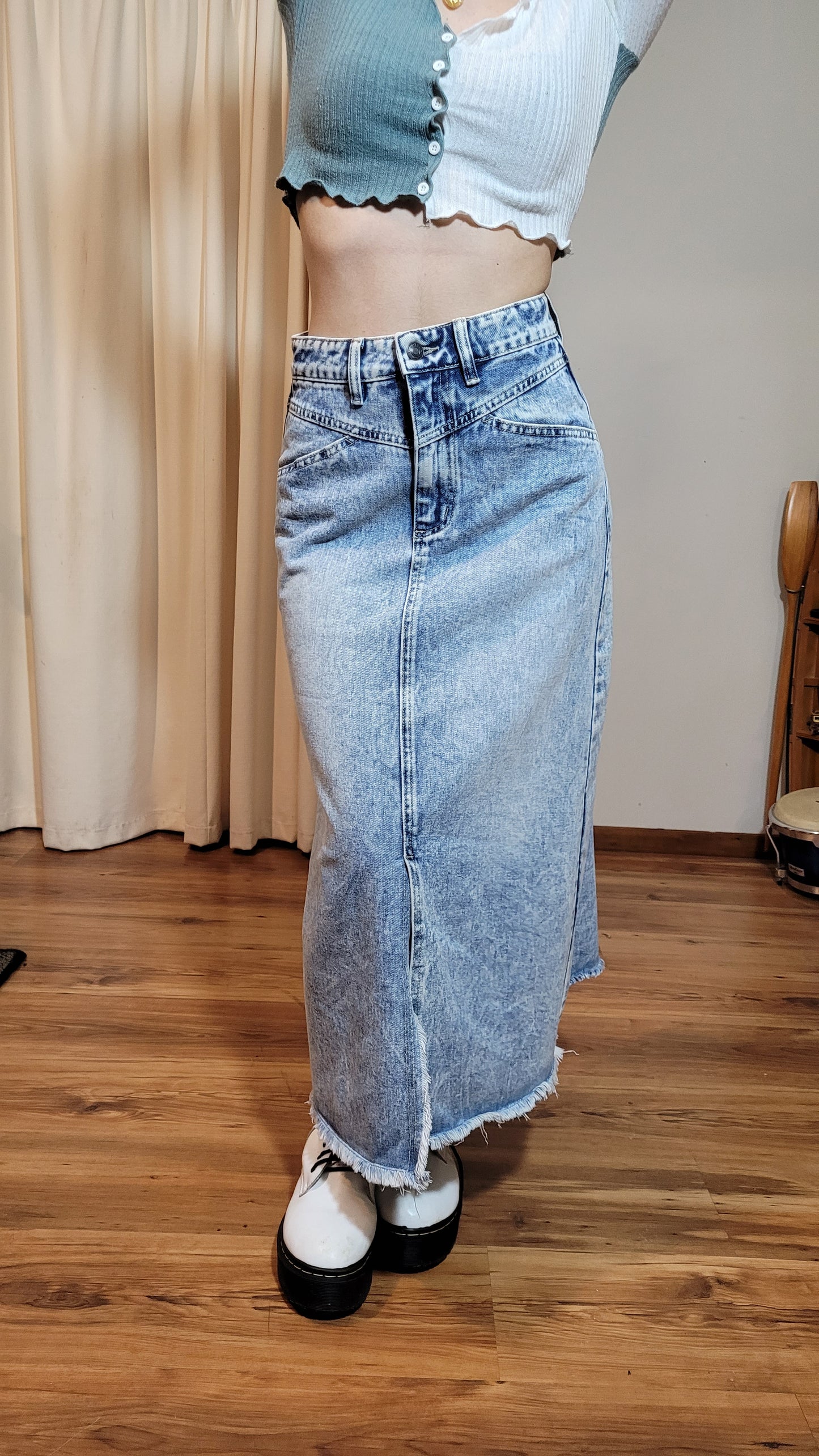 Denim Midi Skirt size 8