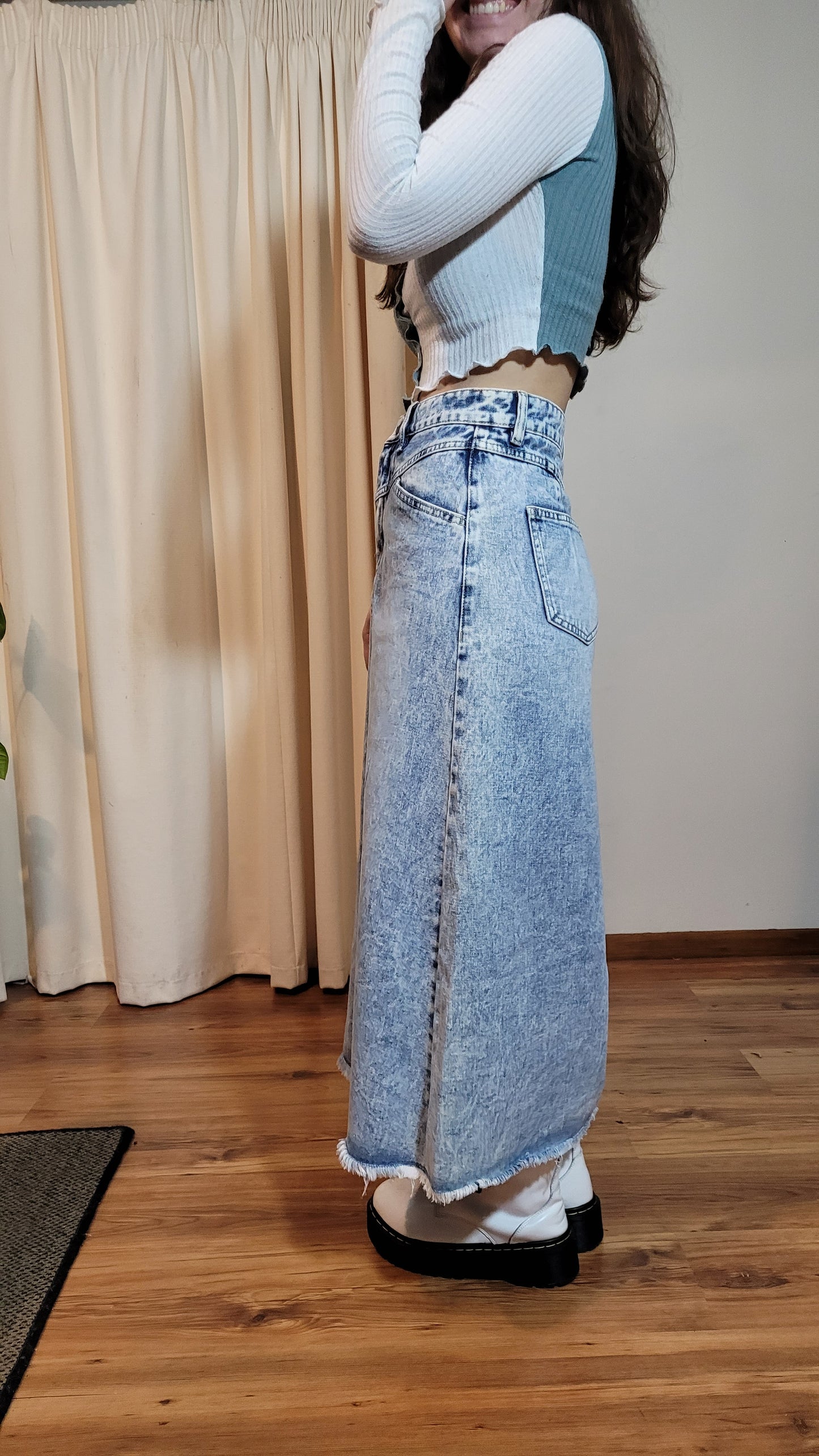 Denim Midi Skirt size 8