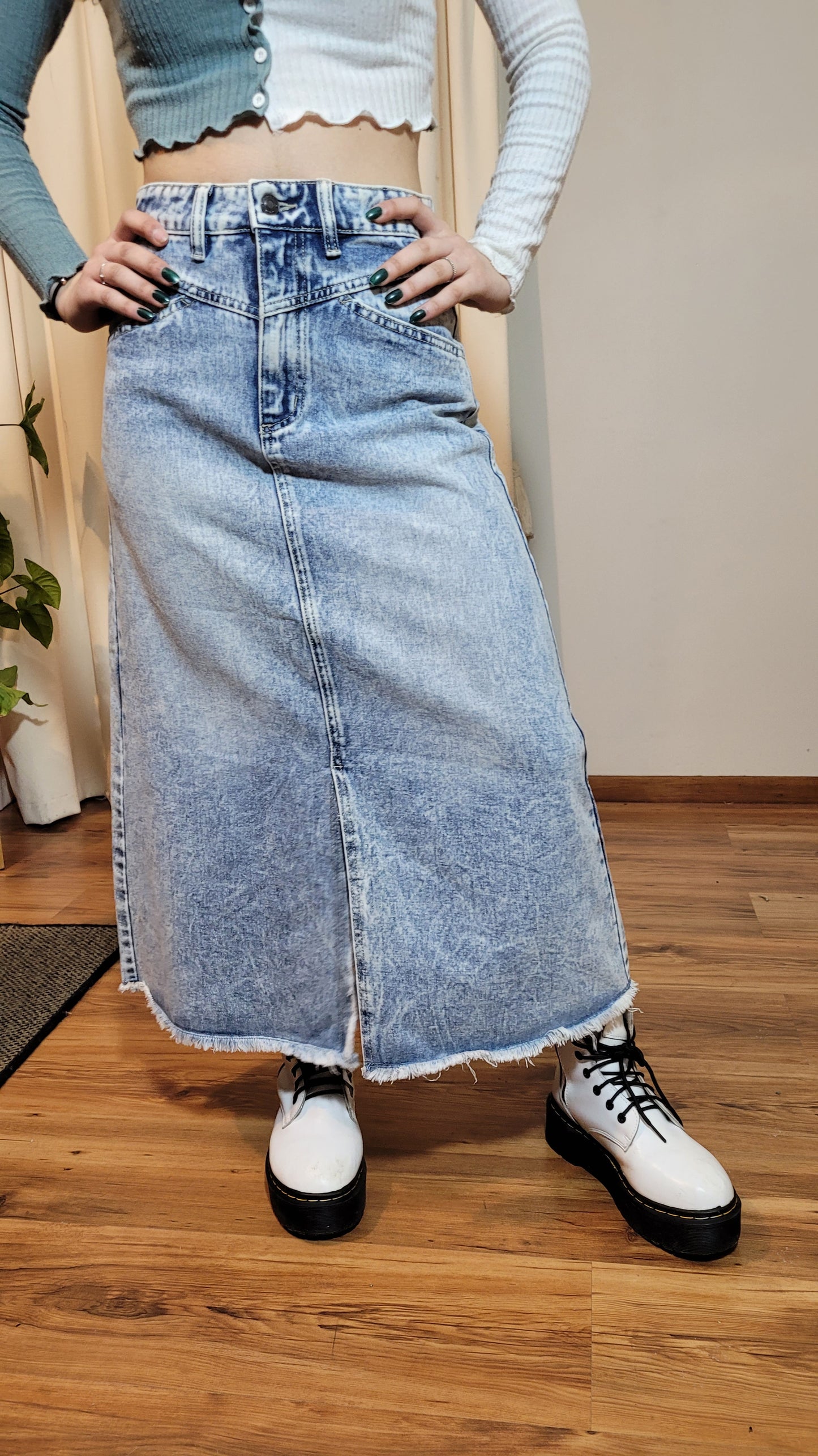 Denim Midi Skirt size 8