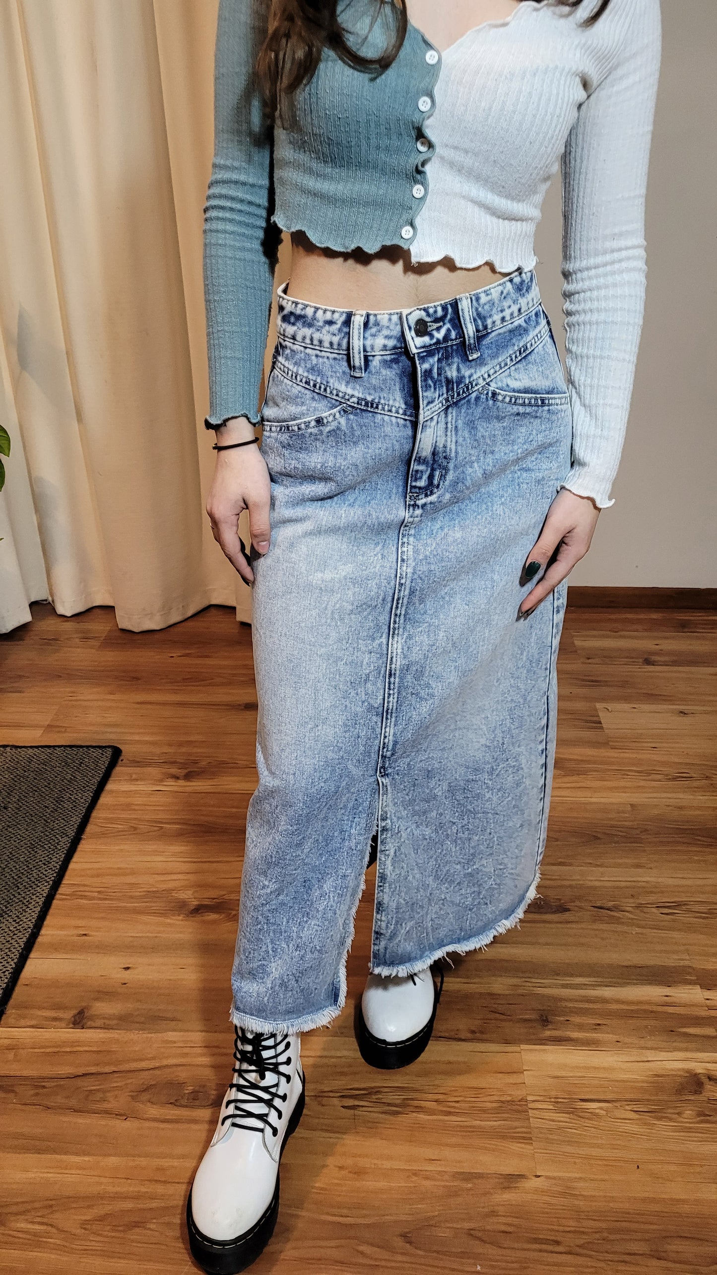 Denim Midi Skirt size 8