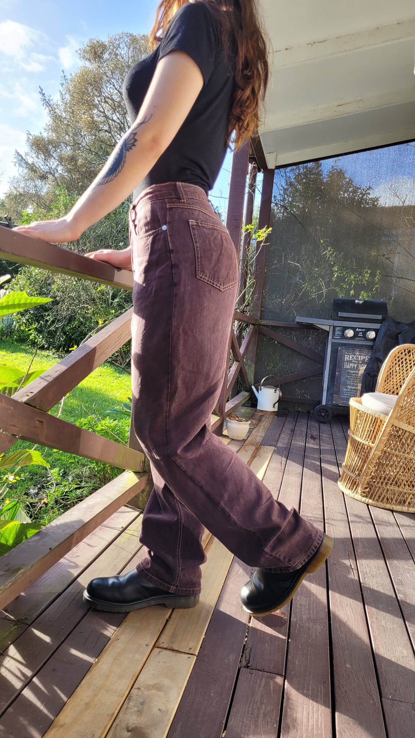 Stunning vintage High Waisted Denim Second Hand Trousers