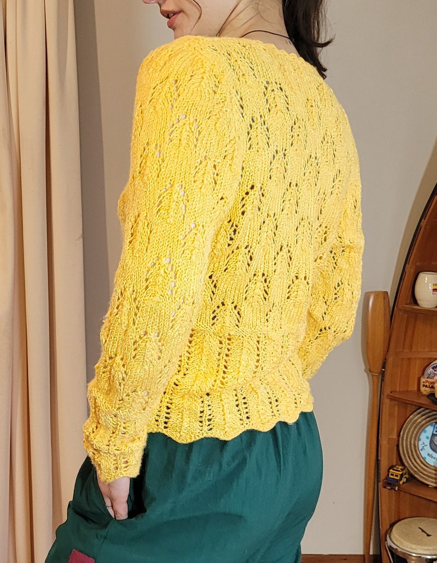 Pretty Knitted Sweater - crochet top