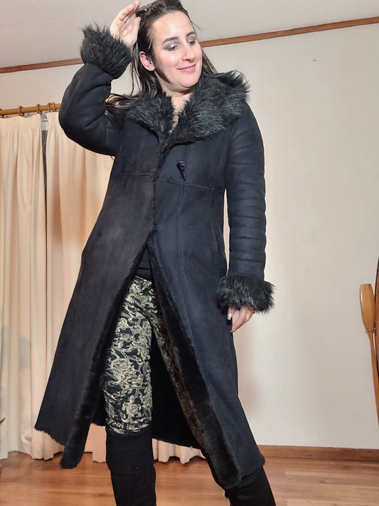 Black Grace Hill long coat - preloved long coat second hand condition