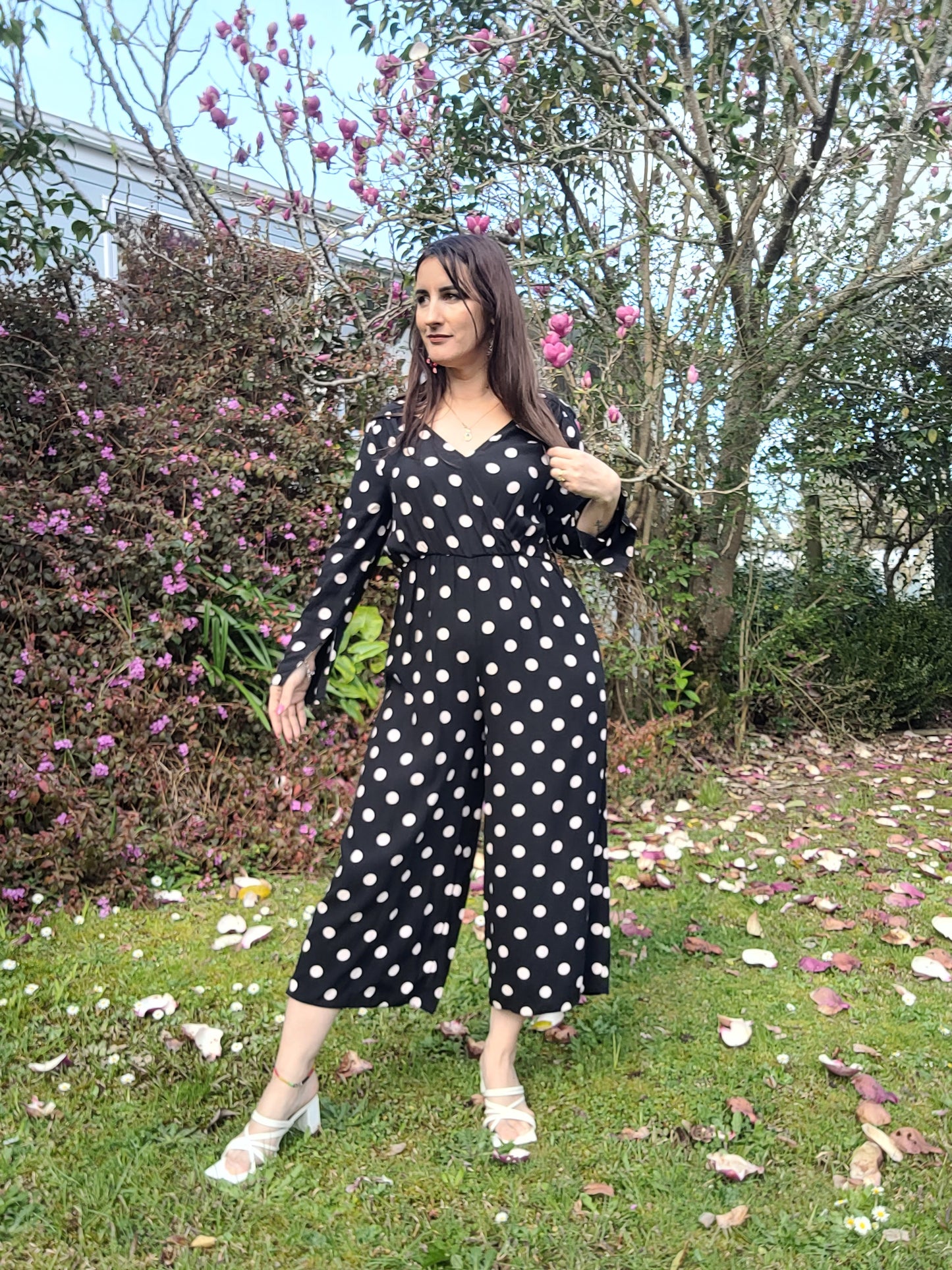 Timeless Polka Dot Jumpsuit - Seed Jumpsuit - Size 10