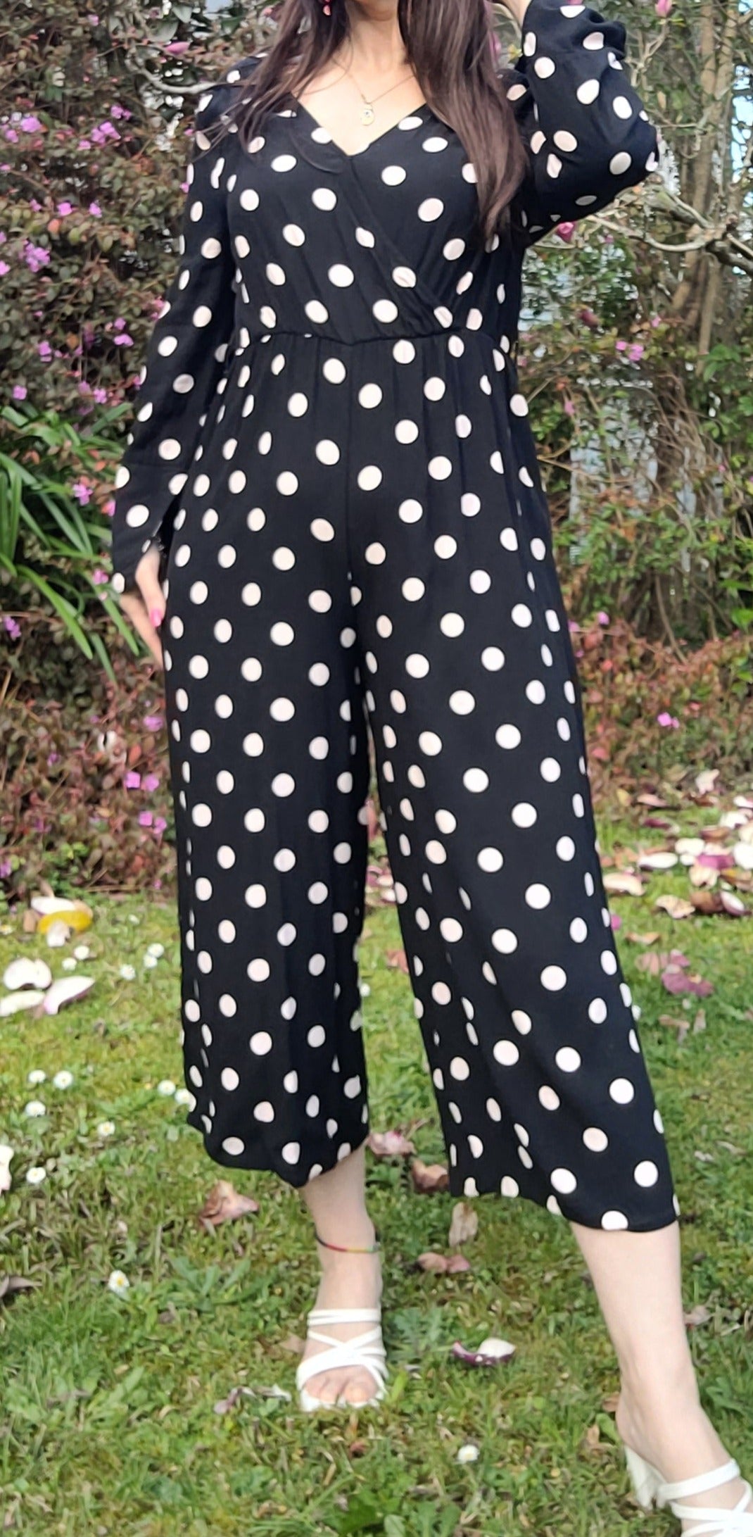 Timeless Polka Dot Jumpsuit - Seed Jumpsuit - Size 10