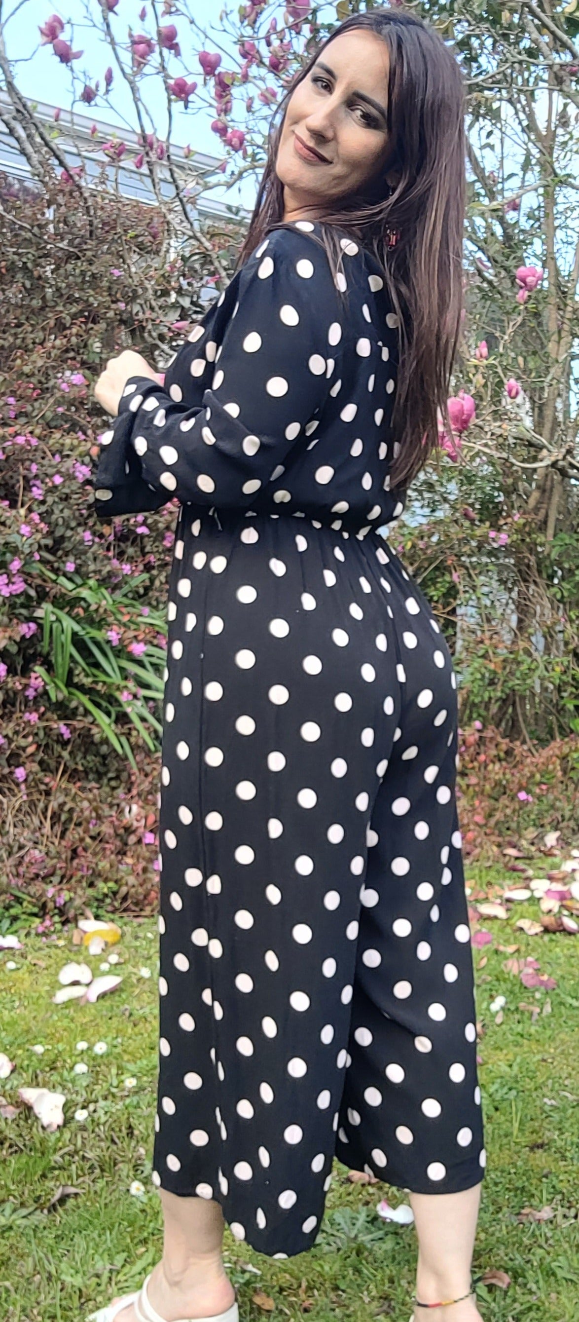 Timeless Polka Dot Jumpsuit - Seed Jumpsuit - Size 10