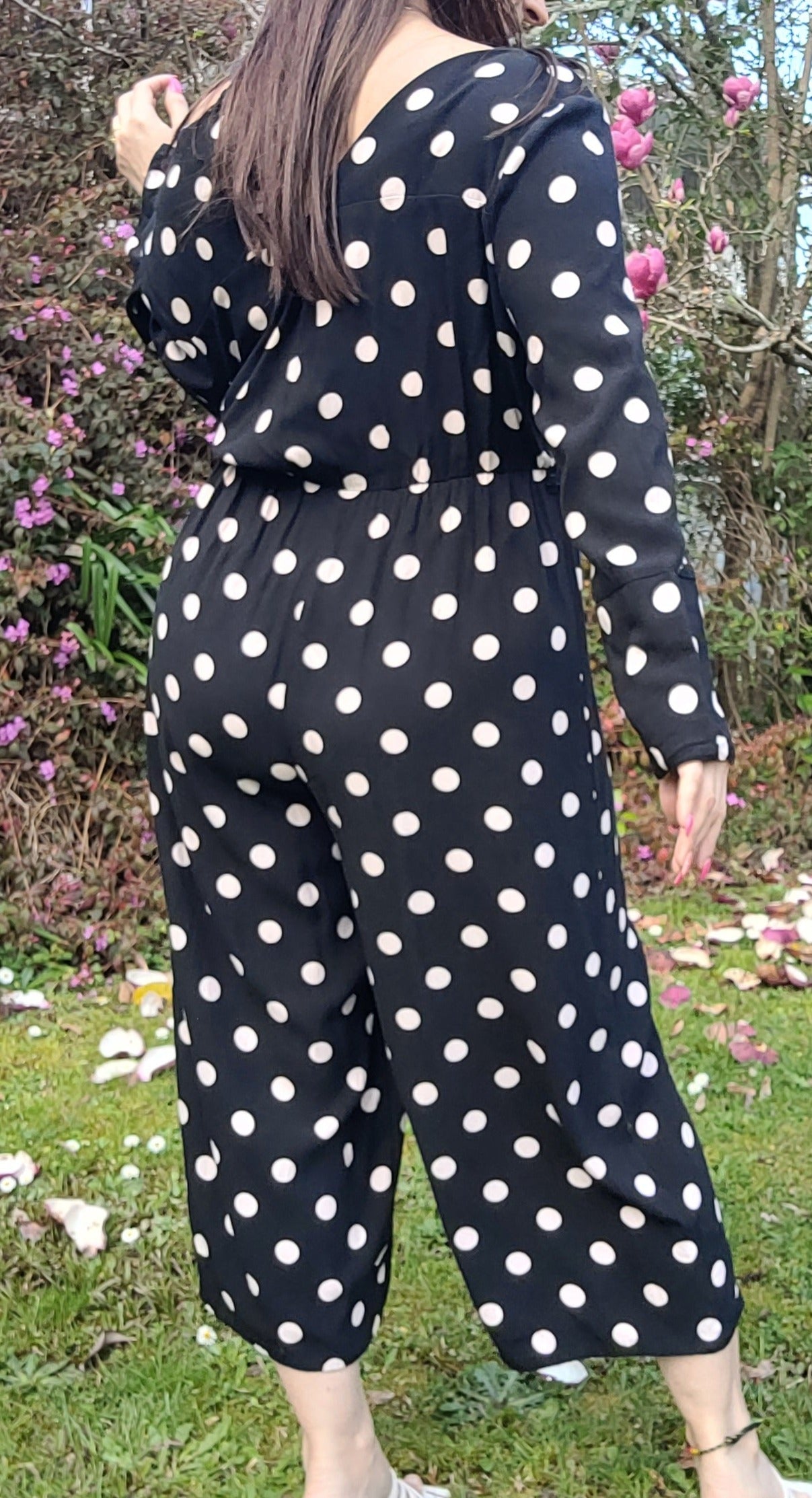 Timeless Polka Dot Jumpsuit - Seed Jumpsuit - Size 10