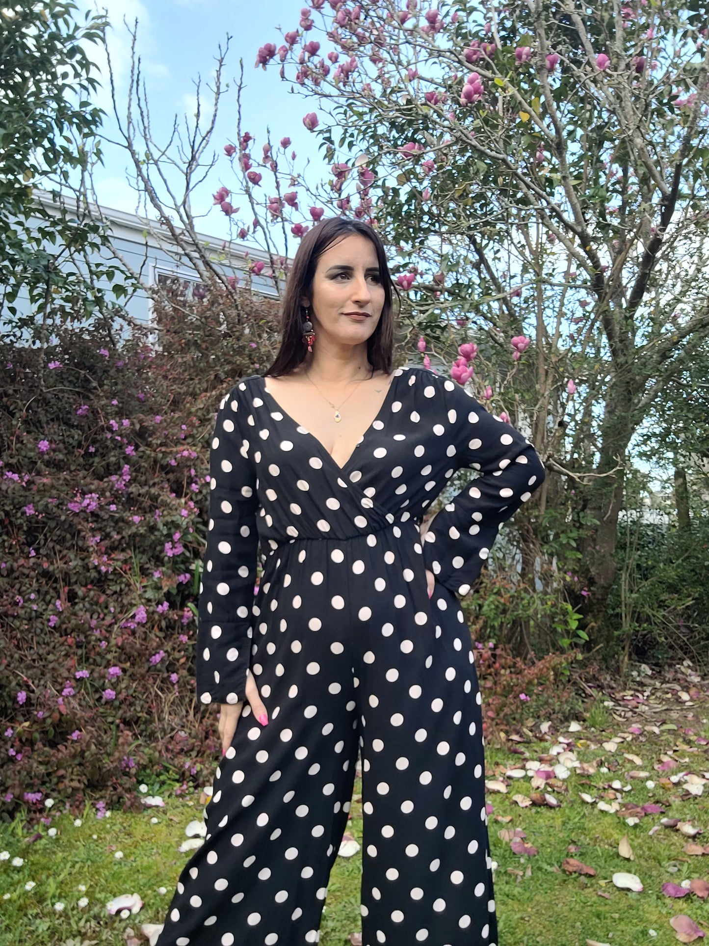 Timeless Polka Dot Jumpsuit - Seed Jumpsuit - Size 10