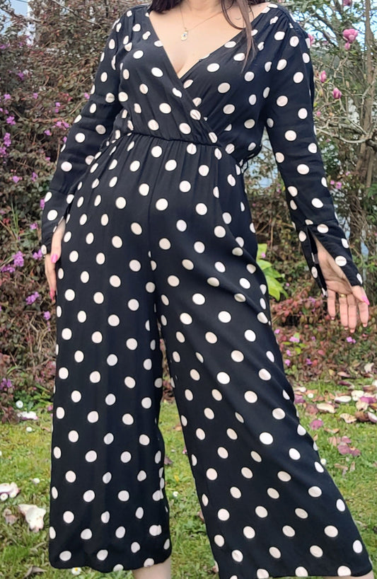 Timeless Polka Dot Jumpsuit - Seed Jumpsuit - Size 10