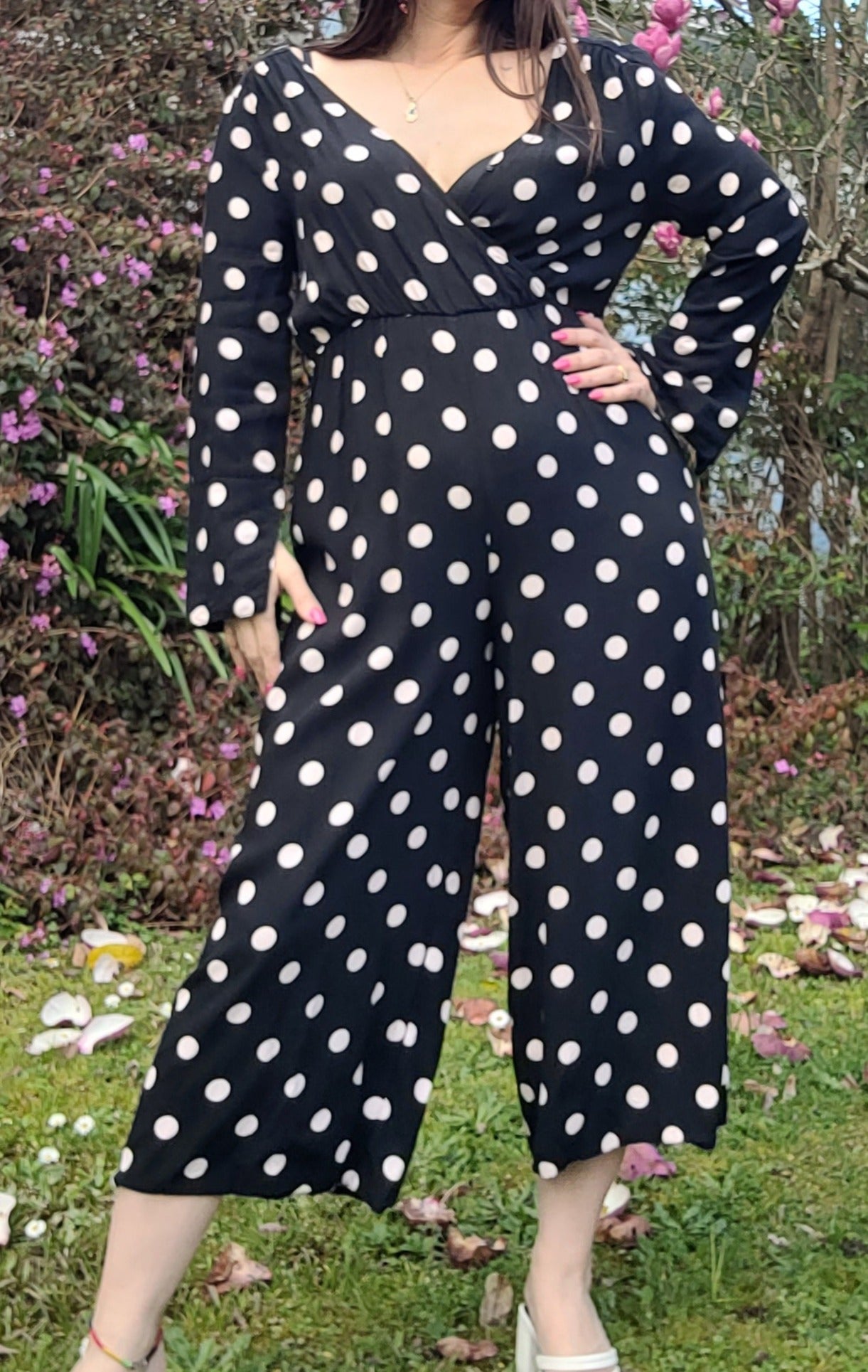 Timeless Polka Dot Jumpsuit - Seed Jumpsuit - Size 10