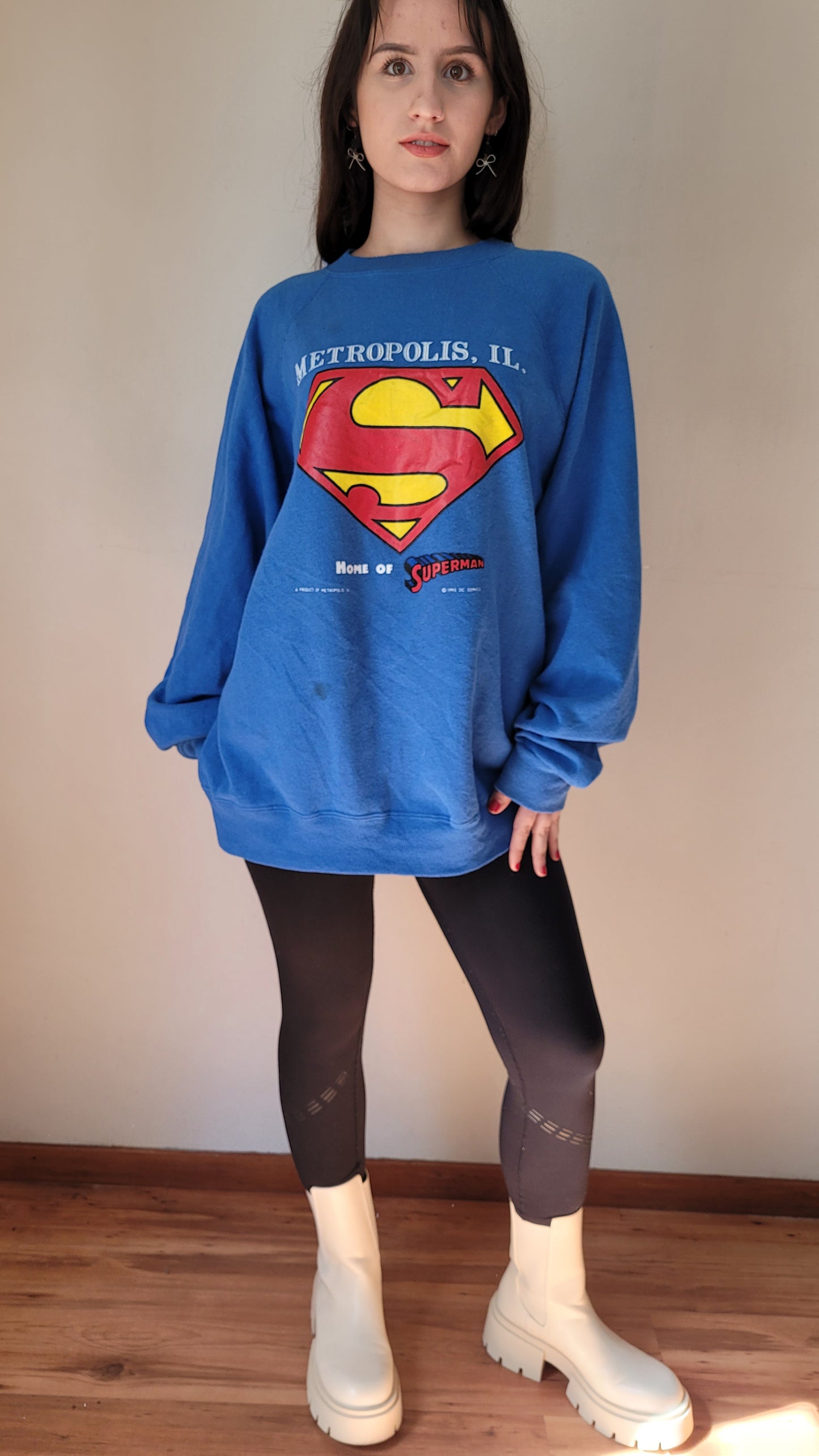 Vintage 1993 Superman Crewneck Sweatshirt – Classic Collector's Piece