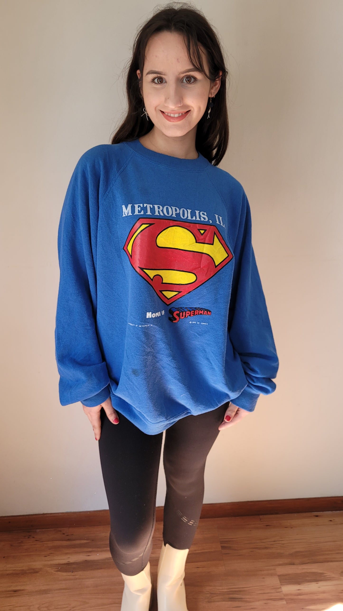 Vintage 1993 Superman Crewneck Sweatshirt – Classic Collector's Piece