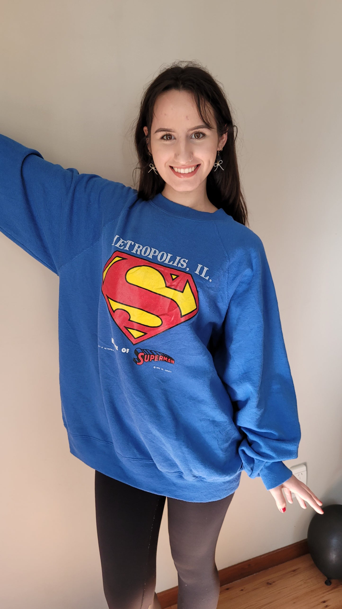 Vintage 1993 Superman Crewneck Sweatshirt – Classic Collector's Piece