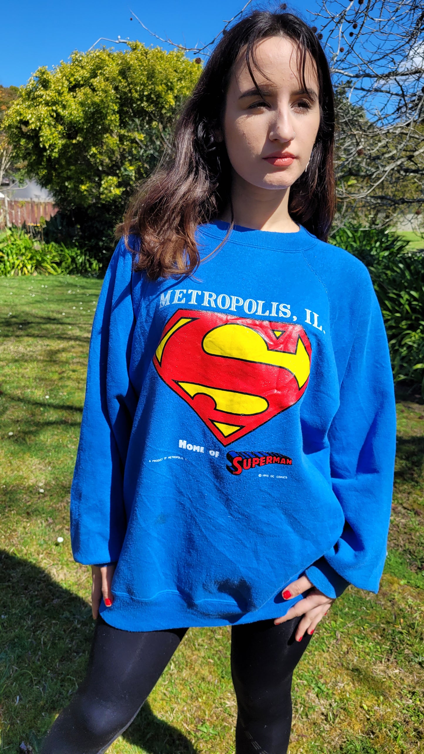 Vintage 1993 Superman Crewneck Sweatshirt – Classic Collector's Piece