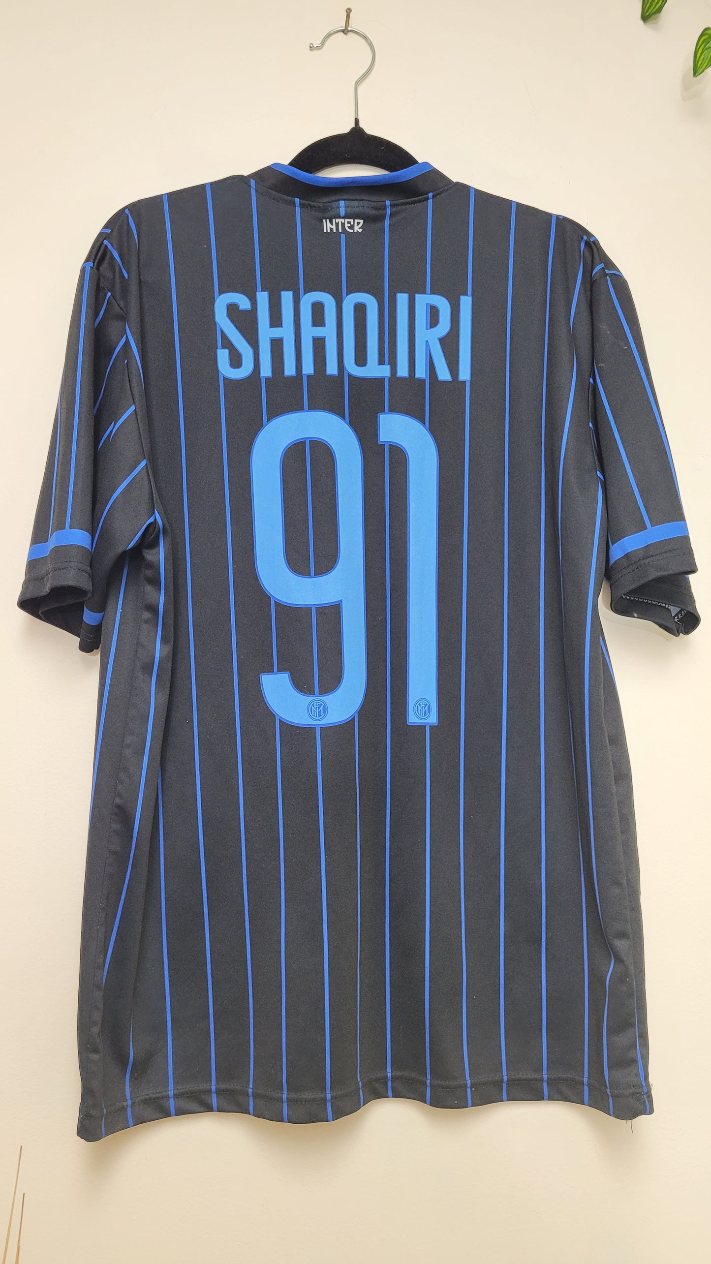 Official Inter Milan 2014/15 Home Jersey - Shaqiri #91 - Size Medium - Preloved