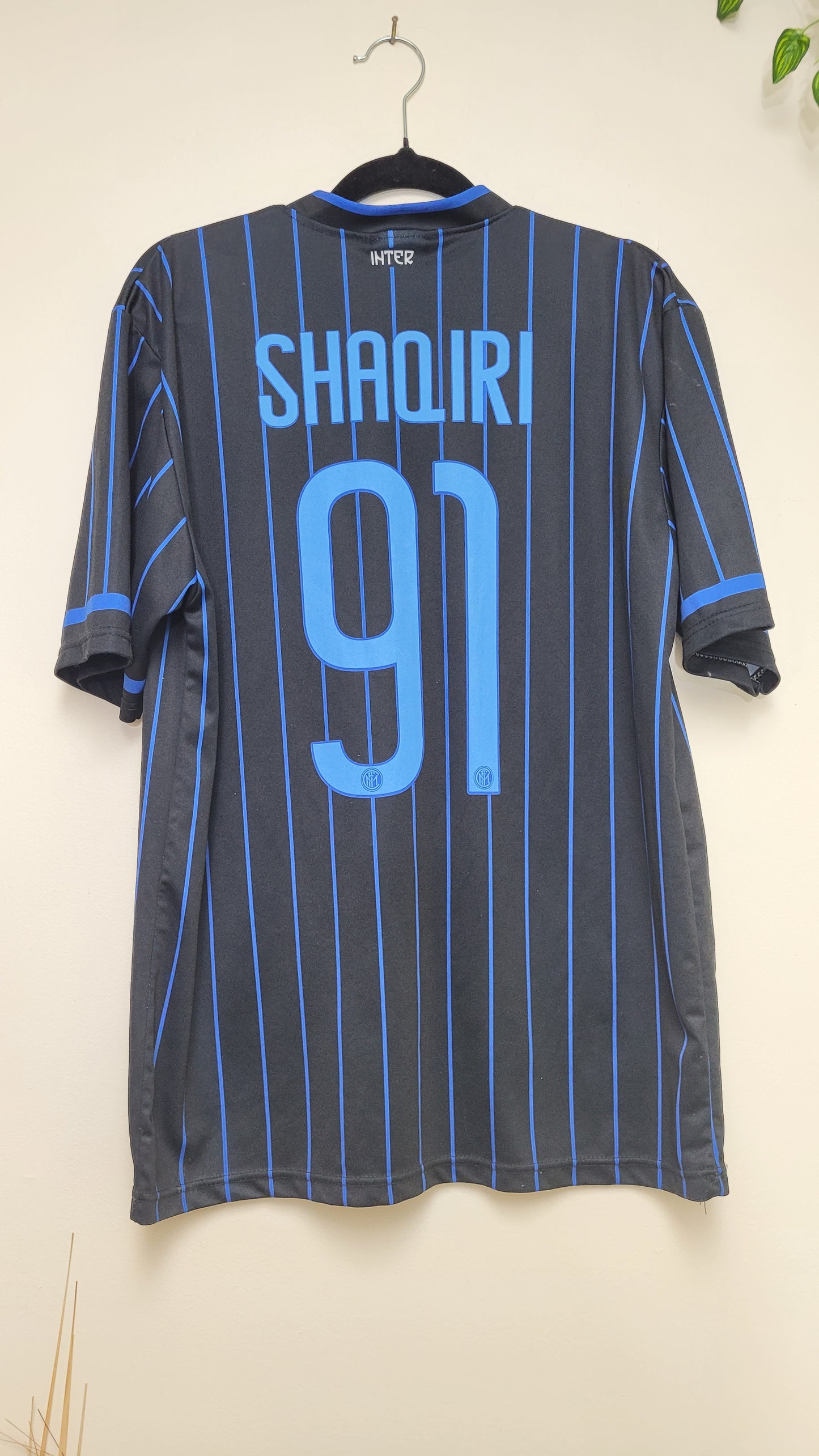 Official Inter Milan 2014/15 Home Jersey - Shaqiri #91 - Size Medium - Preloved