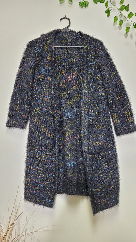 Warm fluffy Knit Cardigan - Preloved Cardi Coat